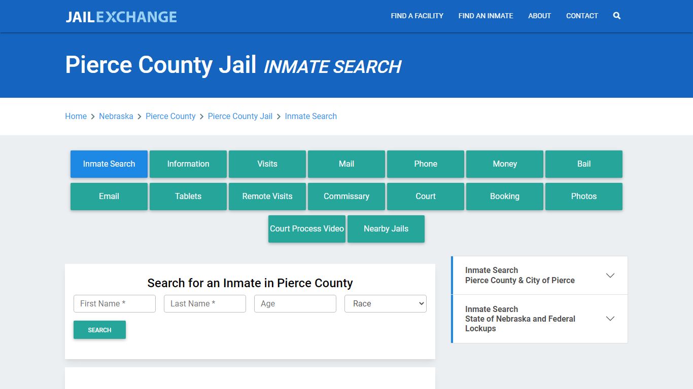 Pierce County Jail, NE Inmate Search: Roster & Mugshots - Jail Exchange